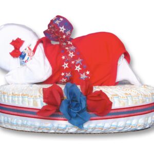 Red, White and Cute July Cake - Girl